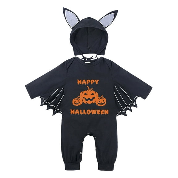 Gubotare Baby Clothes Unisex Outfits Baby Boy Fall Winter Romper Jumpsuit Long Sleeve Romper Rib Knit Onepiece Hat Set 0 3 6 9 12 18 24 Months (Orange,3-6 Months)