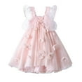 thumbnail image 1 of Gubotare Baby Dress Baby Girls Pageant Lace Embroidery Dresses Toddler Formal Dress with Headwear (Pink,Size 2-3 Years), 1 of 6