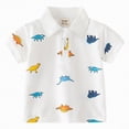 thumbnail image 1 of Gubotare Baby Dress Shirt Baby Boys and Toddler Uniform Pique Polo Shirt 2T 3T (White,2-3 Years), 1 of 3