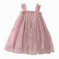 thumbnail image 1 of Gubotare Baby Dresses Girl Toddler Baby Girls Dress Summer Ruffle Sleeve Halter Casual Kids Beach Sundress 12 18 Months (Pink,12-18 Months), 1 of 9