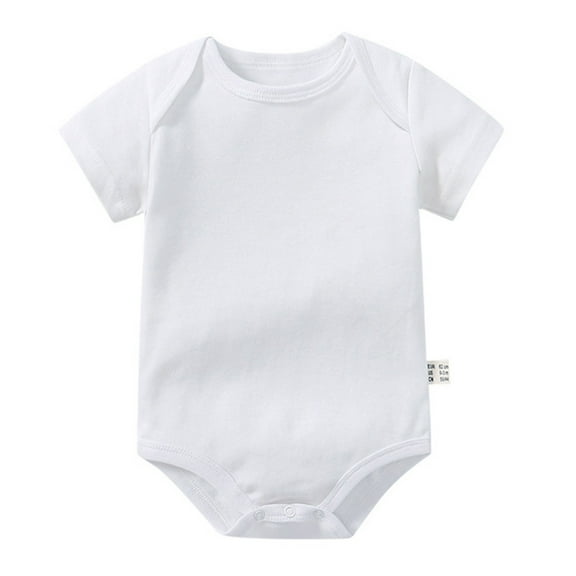 Gubotare Baby Girl Bodysuit Floral Short Sleeve Baby Girl Bodysuits Cartoon Baby Clothes Soft Outfits Baby Shower Gifts 0 3 6 9 12 18 24 Months (White,Size 9-12 Months)