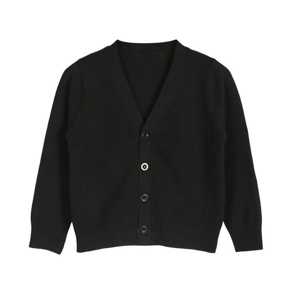 Gubotare Baby Girl Cardigan Baby Girl Cardigan Sweater Toddler Floral Button Down Long Sleeve Knit Outfits Cute Fall Winter Clothes Size 4T 5T (Black,4-5 Years)