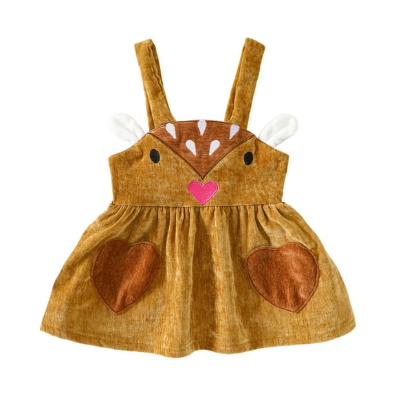 Gubotare Baby Girl Christmas Dress Girls Pageant Princess Flower Dress Kids Prom Puffy Ball Gowns Size 3T 4T(Brown,3-4 Years)