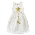 thumbnail image 1 of Gubotare Baby Girl Dresses Baby Girl Tulle Dress with Bow Soft Princess Party Outfit (White,Size 6-7 Years), 1 of 5