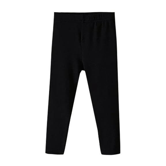 Gubotare Baby Girl Leggings Girls Leggings Cotton Leggings for Toddler Footless Girls Pants Stretchy Baby Girl's Pants Infant Basic Leggings Size 12 18 Months (Black,12-18 Months)