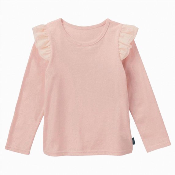 Gubotare Baby Girl Long Sleeve Shirts Girls Raglan Length Sleeve T Shirts Fashion Fall Crew Neck Cute Tops Color Block Long Sleeve 3T 4T (Pink,3-4 Years)