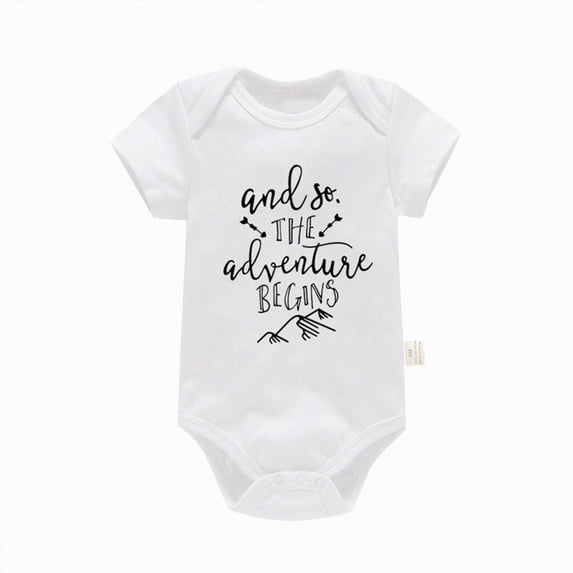 Gubotare Baby Girl Summer Clothes Infant Girl Romper Baby Girls Short Sleeve Bodysuit Toddler Girl Jumpsuit 0 3 6 9 12 18 24 Months (White,18-24 Months)