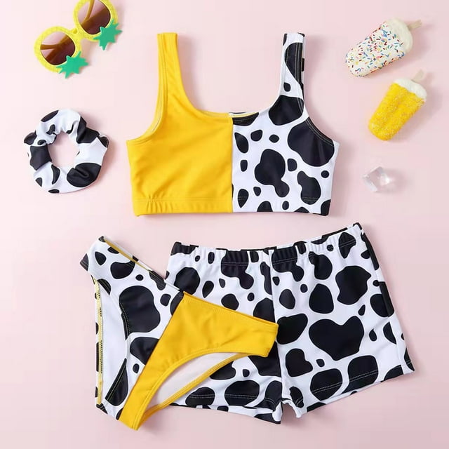 Gubotare Baby Girl Swimsuit Toddler Swimsuit Girl 2 Pieces Leopard