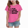 thumbnail image 1 of Gubotare Baby Girls Summer T-Shirt Baby Girls' and Toddler Short Sleeve Everyday T Shirts 3T 4T (Dark Purple,3-4 Years), 1 of 4