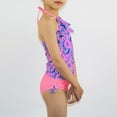 thumbnail image 1 of Gubotare Baby Girls' Swimwear Girls One Shoulder Swimsuits Kids Two Piece Bathing Suits Beach Pool Swimwear (Pink,14-16 Years), 1 of 5