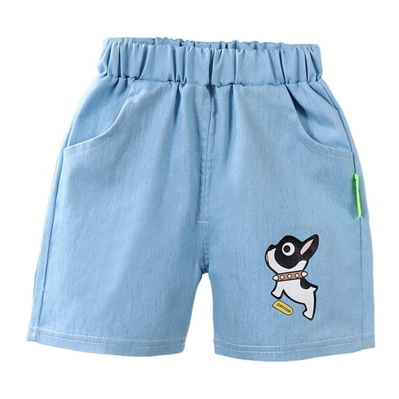 Gubotare Baby Jean Shorts Toddler Kids' Denim Shorts - Breathable Summer Jeans for Boys & Girls, Soft Stretch Waist Casual Play Shorts 6 12 24 Months 2T 3T 4T 5T 6T (White,3-4 Years)
