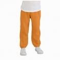 thumbnail image 1 of Gubotare Baby Joggers Girls Toddler Boys Cargo Pants Cotton with Pockets Casual Solid Elastic High Waist Pants Kids Joggers Youth Hiking 5T 6T (Yellow,5-6 Years), 1 of 6