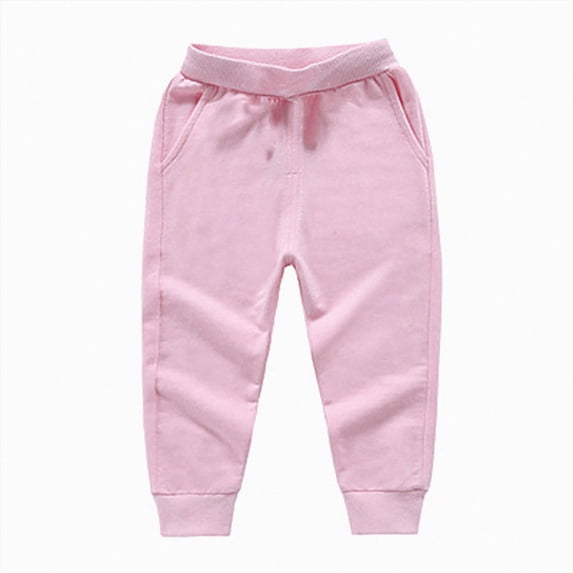 Gubotare Baby Joggers Pants for Boy Boy's Baggy Sweatpants Casual Pants Elastic Waist Athletic Joggers Sweat Pants 2T 3T (Pink,2-3 Years)