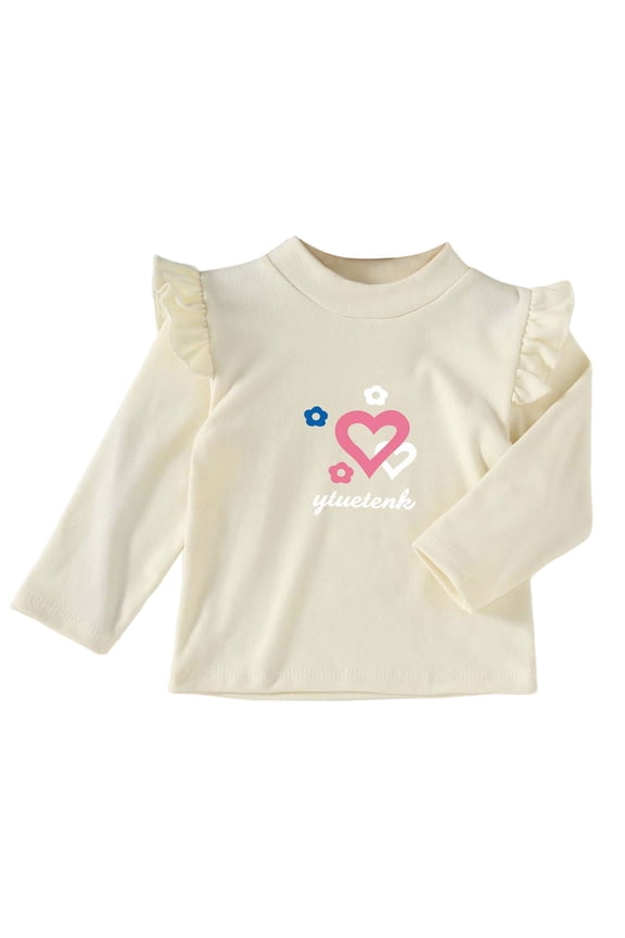 Baby Long Sleeve Shirts Girls' Long Sleeve Tee Shirt Cotton Crewneck Unicorn Graphic Tops T-Shirts Size 18 24 Months (I,18-24 Months)