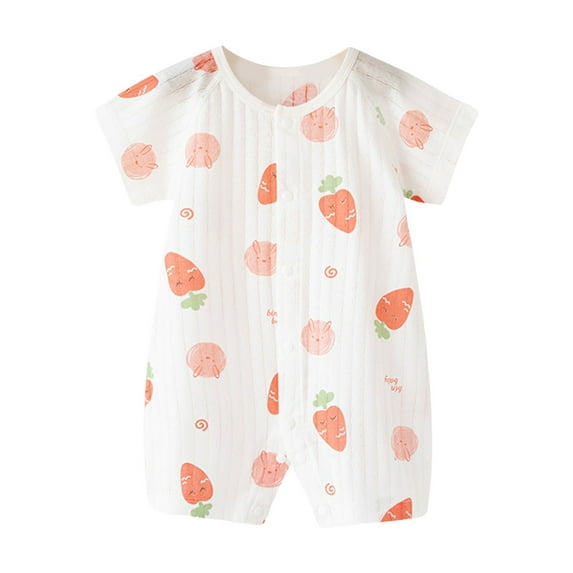 Gubotare Baby Romper Baby-boys Short Sleeve Bodysuits One-piece for Baby Boys, Unisex Size 6-12 Months (Red,6-12 Months)