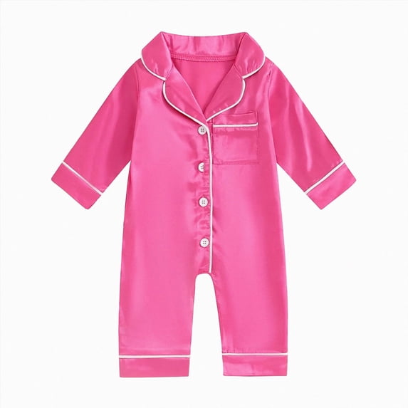 Gubotare Baby Rompers Boy Newborn Newborn Baby Boy Girl Romper Clothes Infant Solid Ribbed Romper Romper Jumpsuit Outfits 0 3 6 9 12 18 24 Months (Hot Pink,12-18 Months)