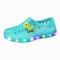 thumbnail image 1 of Gubotare Baby Sandals Girls Jelly Sandals Summer Princess Dress Flat Waterproof Fisherman Gladiator Shoes for Girl Beach Flat-Sandals for Toddler Little Kid Big Kids Size 12 (Green,Little Kids 12), 1 of 6