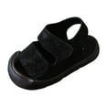 thumbnail image 1 of Gubotare Baby Sandals Baby Boys Girls Sandals Non Slip Soft Sole Outdoor Athletic Shoes Toddler First Walker Crib Summer Shoes Size 4.5 (Black,Toddler 4.5), 1 of 7