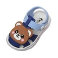 thumbnail image 1 of Gubotare Baby Sandals Baby Boys Girls Squeaky Sandals Non-Slip Soft Rubber Sole Closed Toe Summer Outdoor Shoes Toddler First Walkers Size 6.5 (Blue,Toddler 6.5), 1 of 7