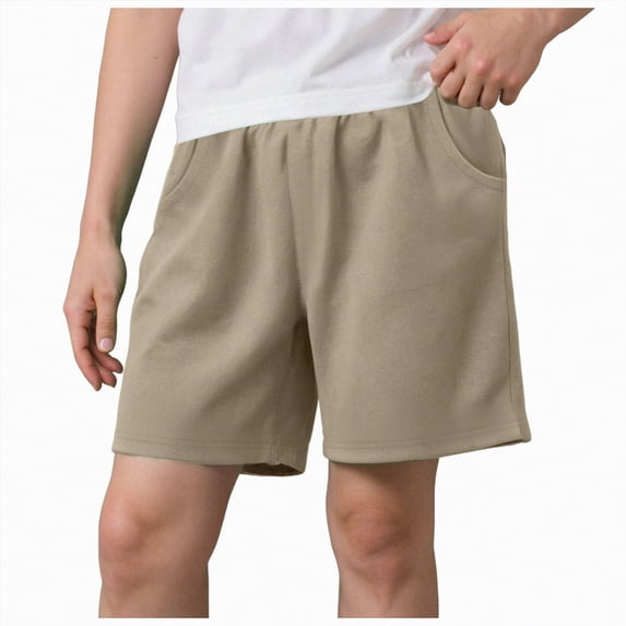 Gubotare Baby Shorts Boy Cargo Shorts for Boys Toddler Kids Boys Khaki Shorts Elastic Waist Pull-On Summer Solid Uniform Clothes Holiday Outfits 4t 5t (Khaki,4-5 Years)
