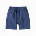 thumbnail image 1 of Gubotare Baby Shorts Boy Kids Toddler Boys Stretch Shorts Boys Cotton Solid Color Bottoms Cargo Shorts Joggers Boys Basketball Shorts 3t 4t (Navy,3-4 Years), 1 of 1