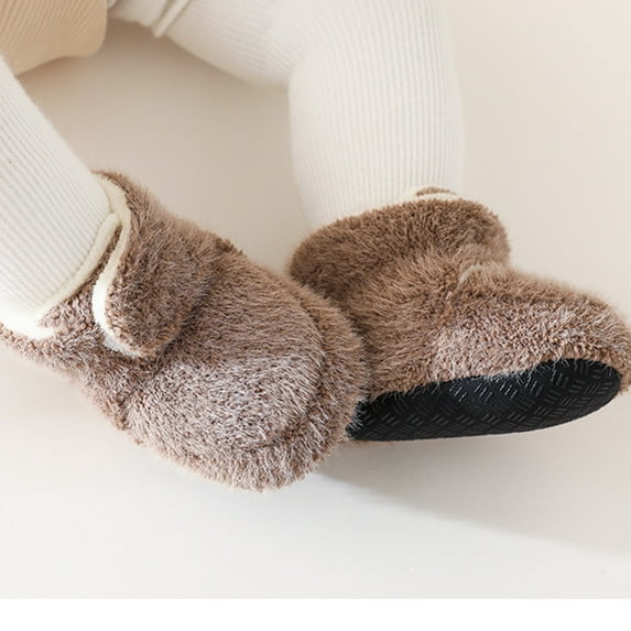 Gubotare Baby Socks Boy Non Slip Grip Ankle Boys and Girls Socks for Babies Toddlers and Kids,Coffee 0-6 Months