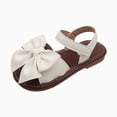 thumbnail image 1 of Gubotare Baby Summer Shoes Girl Girls Sandals Strappy Casual with Zipper Comfort Summer Shoes Size 6 (White,6 Toddler), 1 of 9