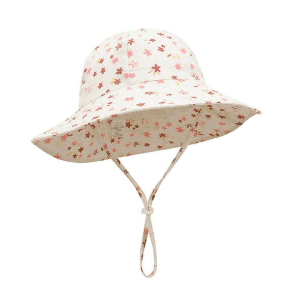 Gubotare Baby Sun Hats Boy Kids Sun Hat UV Protection Summer Beach Play Hats Wide Brim Neck Flap for Girls Boys (S,Size 12-24 Months)