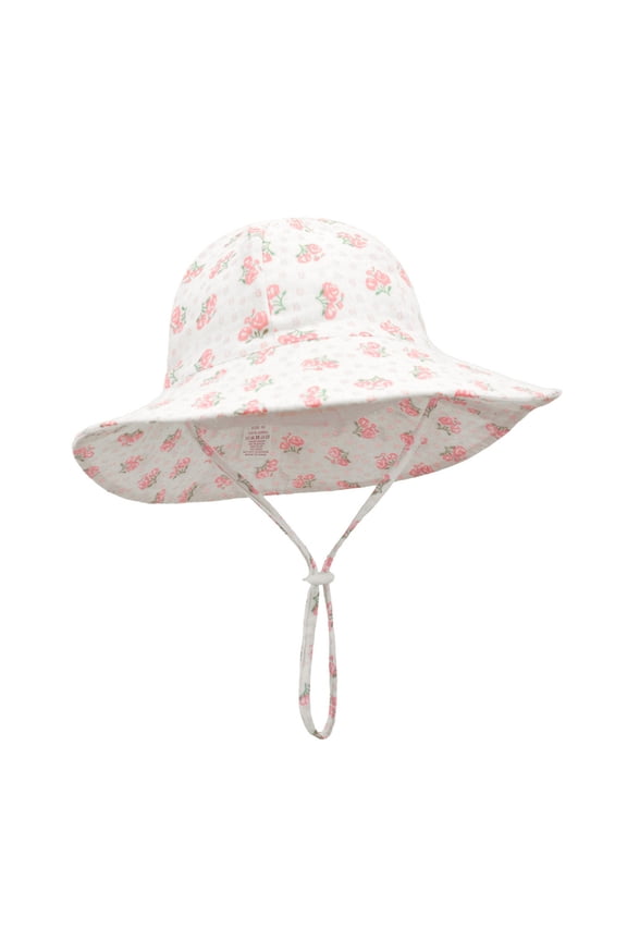 Baby Sun Hats Toddler Kids Baby Girl Breathable Sun Hat Foldable 50+ SPF Protective (R,Size 3-12 Months)