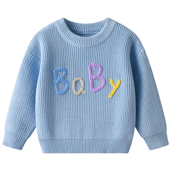 Gubotare Baby Sweater Newborn Toddler Baby Boy Girl Golf Sweater Knitwear Hole in One Birthday Outfit Golfer Clothes Size 6 9 Months (Blue,6-9 Months)
