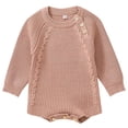 thumbnail image 1 of Gubotare Baby Sweaters for Girl Baby Boy Girl Football Outfit Cute Letter Long Sleeve Crew Neck Oversized Sweater Toddler Fall Winter Clothes Size 6 9 Months (Pink,6-9 Months), 1 of 7