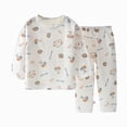 thumbnail image 1 of Gubotare Baby Toddler Kids Viscose from Bamboo Pajamas Set Pjs 2pcs 18M-8Y (Light Gray, 1-2 Months), 1 of 3