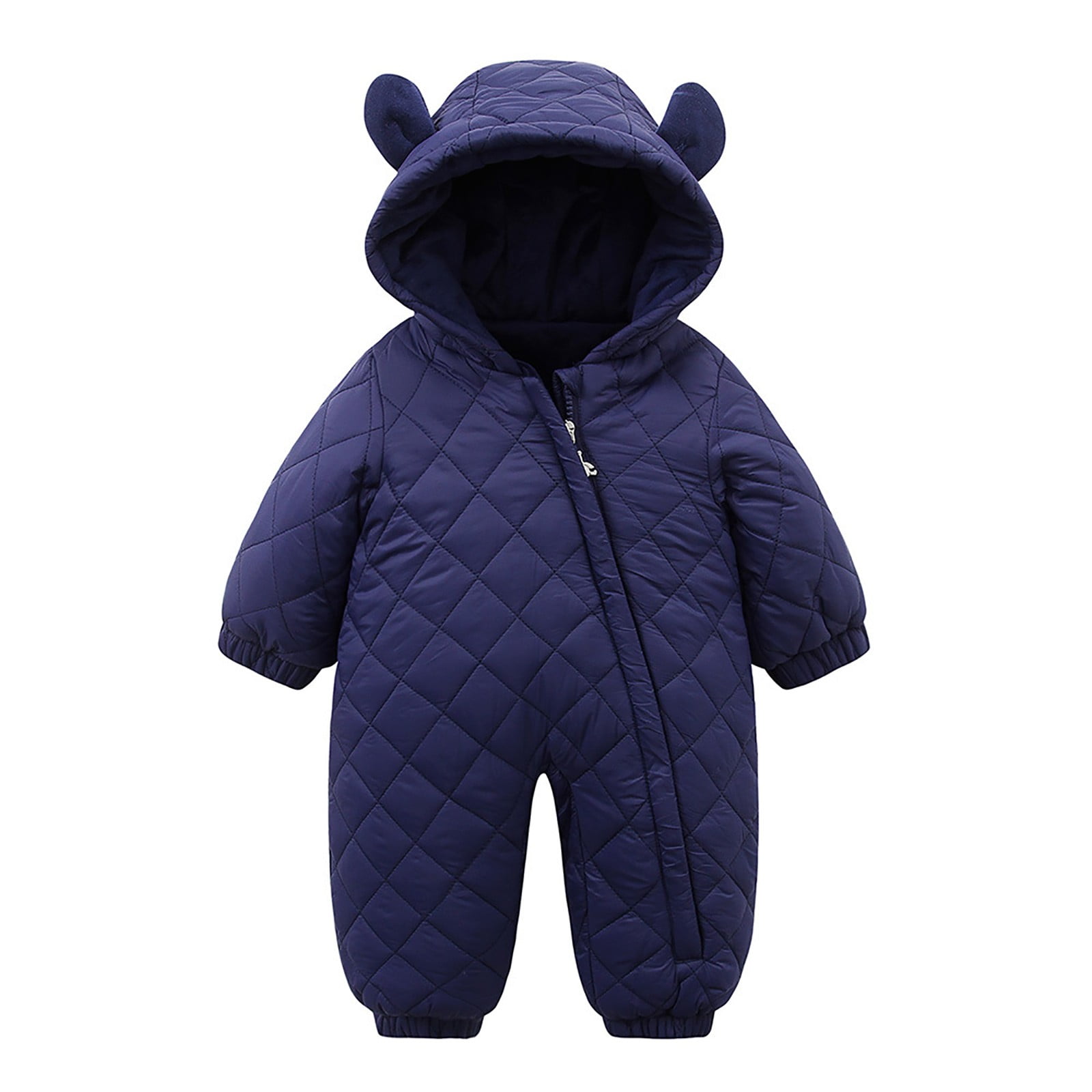 Gubotare Baby Winter Clothes Newborn Baby Snowsuit Winter Coat Warm Hoodie Romper Puffer Jacket Size 9 12 Months (Navy,9-12 Months)