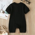thumbnail image 1 of Gubotare Baby Winter Romper Baby Girl Clothes Cotton Linen Rompers Solid Ruffle Jumpsuits Baby Clothes Girl,Black 12-18 Months, 1 of 5