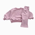thumbnail image 1 of Gubotare Baby's Clothes Toddler Baby Girl Clothes Cute Long Sleeve Sweatshirt Sweatpant Outfits Fall Winter Tops Pant Outfit Sweatsuit 0 3 Months (Pink,0-3 Months), 1 of 2