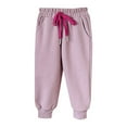 thumbnail image 1 of Gubotare Baggy Sweatpants for Girls Trendy Joggers for Girls, Soft Toddler Sweatpants, Elastic Waistband Size 4T 5T (Purple,4-5 Years), 1 of 4