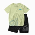thumbnail image 1 of Gubotare Basketball Set Kids Mesh Jersey Athletic Tank Top and Basketball Shorts Outfit Set Toddler to Little Kid 4T 5T (Green,4-5 Years), 1 of 4