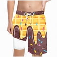 thumbnail image 1 of Gubotare Bathing Suit Boys Boys Swim Trunks Kids Swimwear Bathing Suits Quick Dry Beach Board Shorts with Mesh Lining Adjustable Drawstring Size 6-7 (Coffee,6-7 Years), 1 of 4
