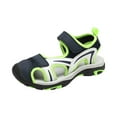 thumbnail image 1 of Gubotare Beach Sandals for Kids Boys Water Shoes, Rugged Closed Toe Back Strap Amphibian Sandals for Beach, Hiking & Outdoor Sports - Patterned/Solid Size 12 (Green,12 Little Kids), 1 of 9