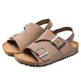thumbnail image 1 of Gubotare Beach Sandals for Kids Toddler Boys Girls Sandals Open Toe Arch Support Slides Adjustable Straps Cork Footbed Slippers for Indoor Outdoor Size 10.5 (Beige,10.5 Little Kids), 1 of 9