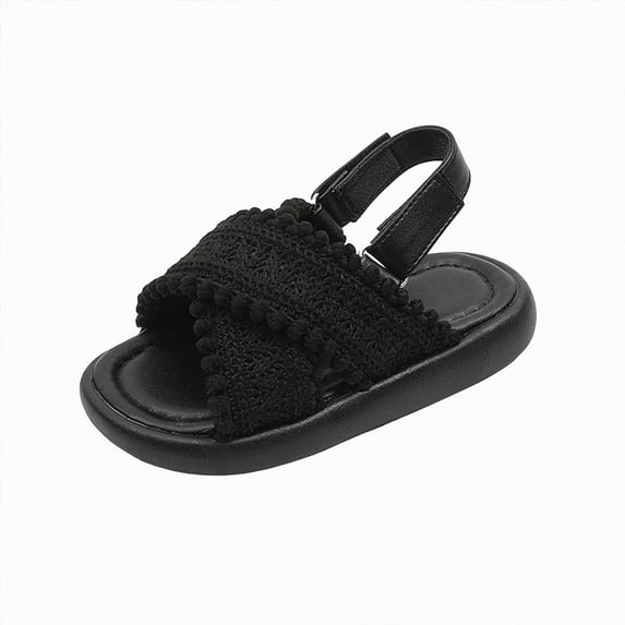 Gubotare Beach Sandals for Kids Toddler Sandals Boys Girls Sandals – Kids Closed Toe Water Sport Outdoor Summer Beach Shoes with Hook Loop Size 11 (Black,11 Little Kid)