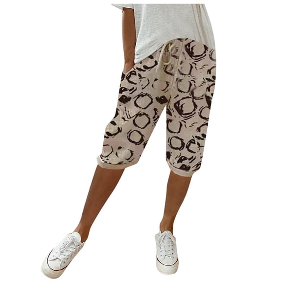 Gubotare Bermuda Shorts for Women Knee Length Relaxed Fit High Waist Casual Pocketed 2024 Hiking Outdoor Summer Shorts,Khaki XXL