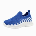 thumbnail image 1 of Gubotare Big Boy Shoes Summer Kids Shoes Toddlers Canvas Sneakers Slip-On Light Weight Comfortable Causal Running Shoes Skin-Friendly for Boys Girls Size 3 (Blue,Big Kids 3), 1 of 9