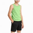 thumbnail image 1 of Gubotare Big Boys Tank Tops Boys Youth Kids Mesh Athletic Quick Dry Tank Tops Moisture Wicking Sleeveless Shirts Size 11-12 (Light Green,11-12 Years), 1 of 5