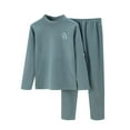 thumbnail image 1 of Gubotare Big Girls Pajamas Girls Long Sleeve Top and Pants Snug Fit 2 Piece Pajama Set Size 8-9 (Green,8-9 Years), 1 of 3
