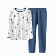 thumbnail image 1 of Gubotare Big Girls Pajamas Toddler Long Sleeve Pajama Set,Kids 2pcs Sleepwear Jammies Set Size 13-14 (White,13-14 Years), 1 of 8