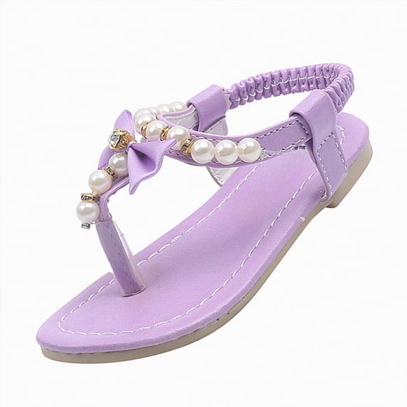 Gubotare Big Girls Sandals Infant Baby Girls Boys Summer Sandals Open Toe Lace Princess Dress Flats Shoes Newborn Toddler Soft Non-Slip Sole Walker Crib Shoes Size 12 (Pink,Little Kids 12)