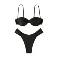 thumbnail image 1 of Gubotare Bikinis For Women Women Two Piece High Waisted Bikini Set Swimsuits Push Up Halter Tummy Control Bottoms Bathing Suits,Black S, 1 of 5