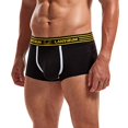 thumbnail image 1 of Gubotare Boxers For Men Men’s Underwear – Cool Cotton Trunk with Contour Pouch and Shorter 4" Inseam – Comfortable Underwear,Black XXL, 1 of 4