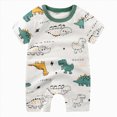 thumbnail image 1 of Gubotare Boy Baby Clothes Baby Boy Outfit Sleeveless Romper Bodysuit Outfit Clothes 0 3 6 9 12 18 24 Months (Green,12-18 Months), 1 of 4